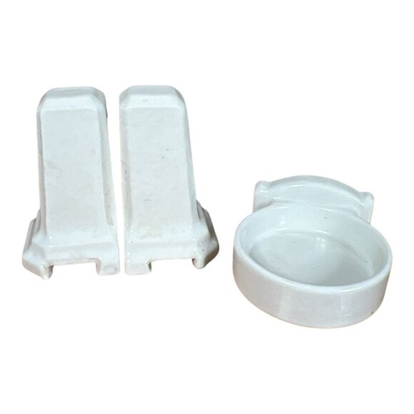 Vintage Porcelain Towel and Cup Holders‎ - Picture 1 of 7